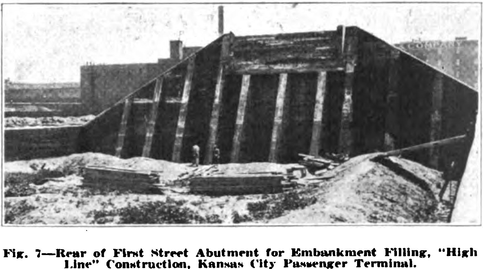 West abutment construction